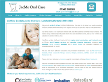 Tablet Screenshot of jacmeoralcare.co.uk